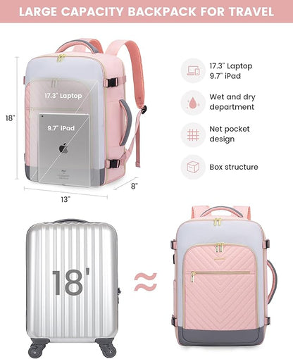 LOVEVOOK Large Travel Backpack for Women, TSA Carry on Backpack for Airplanes - Image 5