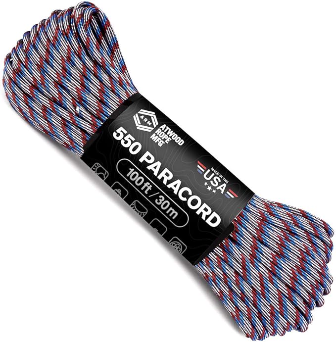 Atwood Rope MFG 550 Paracord 100 Feet 7-Strand Core Nylon Parachute Cord by AtwoodRopeMFG