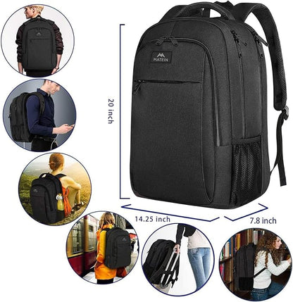 MATEIN Extra Large Travel Backpack, TSA Friendly 18.4 Inch Laptop Backpack - Image 5
