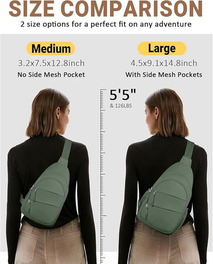 Tuwubi Crossbody Bags for Women, Sling Bag for Men, Small Hiking Backpack Anti - Image 6
