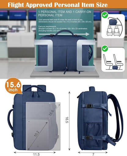 Capolo Travel Backpack for Women Men Waterproof Laptop Backpack Airlines - Image 6
