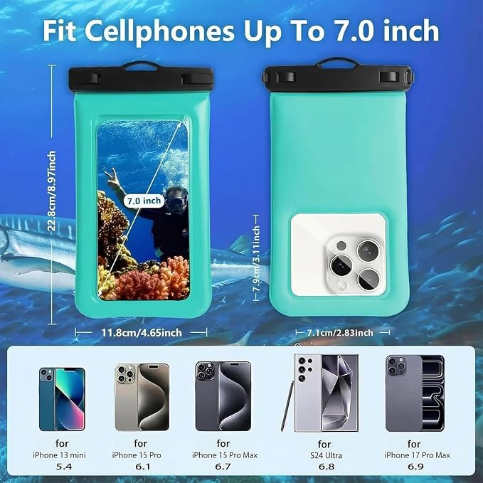 Floatable Soap Bubble Waterproof Phone Pouch/Case - Image 3