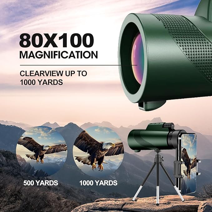 Monocular-Telescope 80x100 High Powered Monoculars High Definition - Image 3