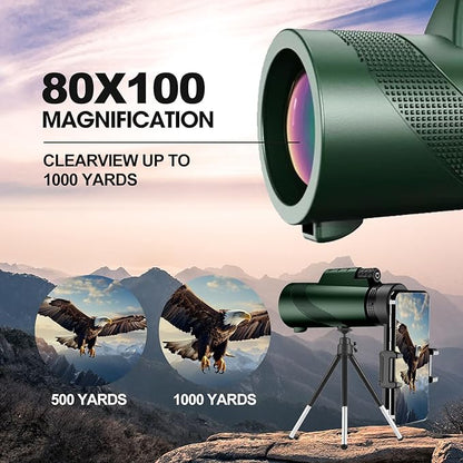 Monocular-Telescope 80x100 High Powered Monoculars High Definition - Image 3
