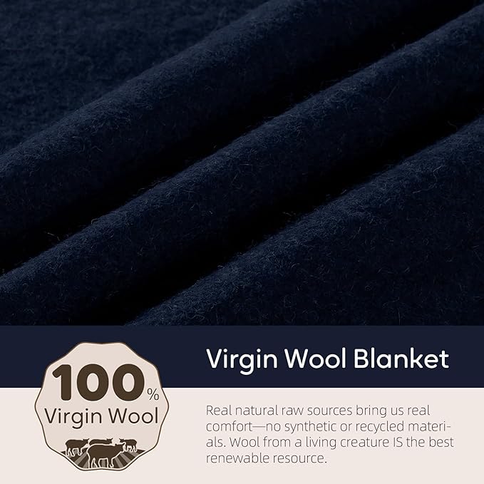 Molithe 100% Wool Blanket, Military Wool Blanket, Sporting Events, Survival Kits - Image 3