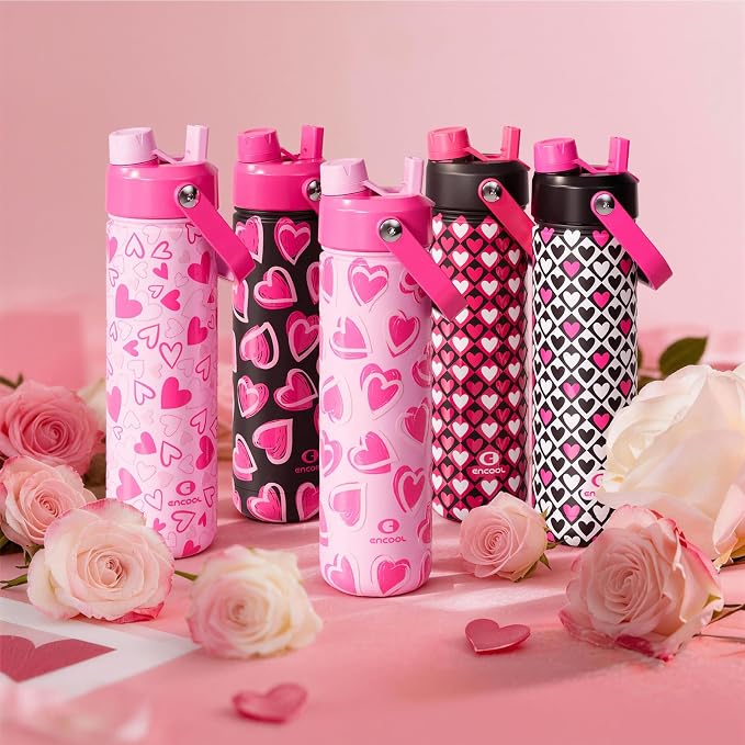 ENCOOL Valentine's Day Insulated Water Bottle - Image 3