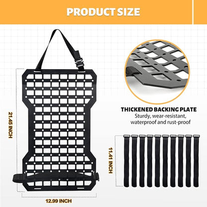 MAIKER 2pcs Tactical Seat Back Molle Panel Compatible - Image 5