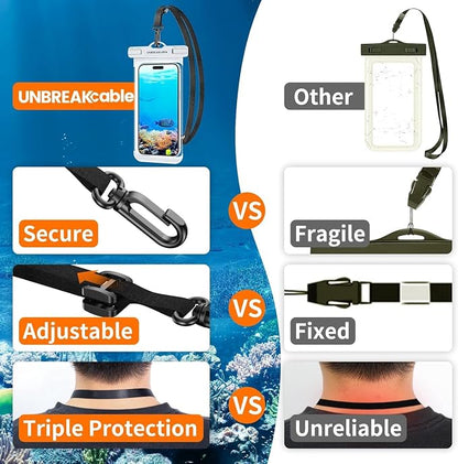 UNBREAKcable Waterproof Phone Pouch-2 Pack IPX8 Waterproof Phone Case - Image 7