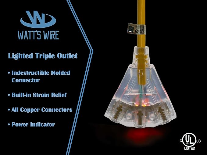 15 ft Outdoor Extension Cord Waterproof - Image 4