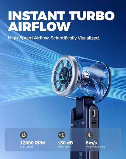 Diveblues Portable Handheld Turbo Fan, 5 Gear Wind, Battery Operated, 3 IN 1 - Image 8