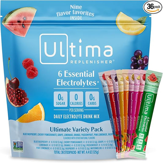 Ultima Replenisher Daily Electrolyte Powder – Ultimate Variety Pack, 36 by UltimaReplenisher