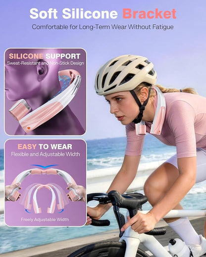 Portable Neck Fan - 6000mAh Battery Hands Free Personal Fan - Image 6