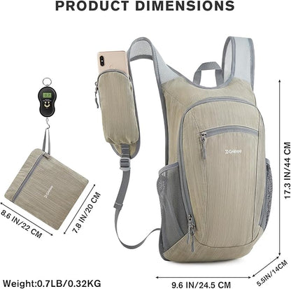 G4Free 15L Hiking Daypack Lightweight Travel Backpack Packable Outdoor Casual - Image 4