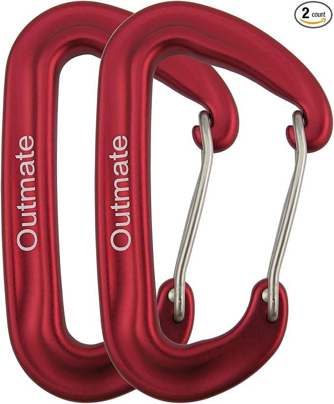 12kN 3.2"x2" Heavy-Duty Carabiner Clips by Outmate