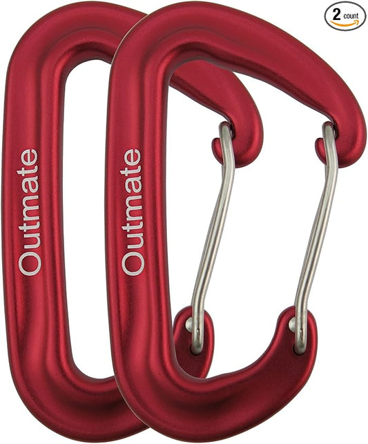 12kN 3.2"x2" Heavy-Duty Carabiner Clips by Outmate