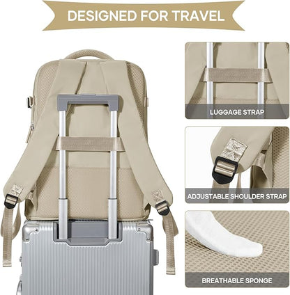 coowoz Large Travel Backpack For Women Men, Carry On Backpack Flight Approved - Image 5
