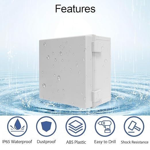 Junction Box IP65 Waterproof Dustproof ABS Plastic Enclosure, Outdoor and - Image 3