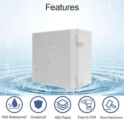Junction Box IP65 Waterproof Dustproof ABS Plastic Enclosure, Outdoor and - Image 3