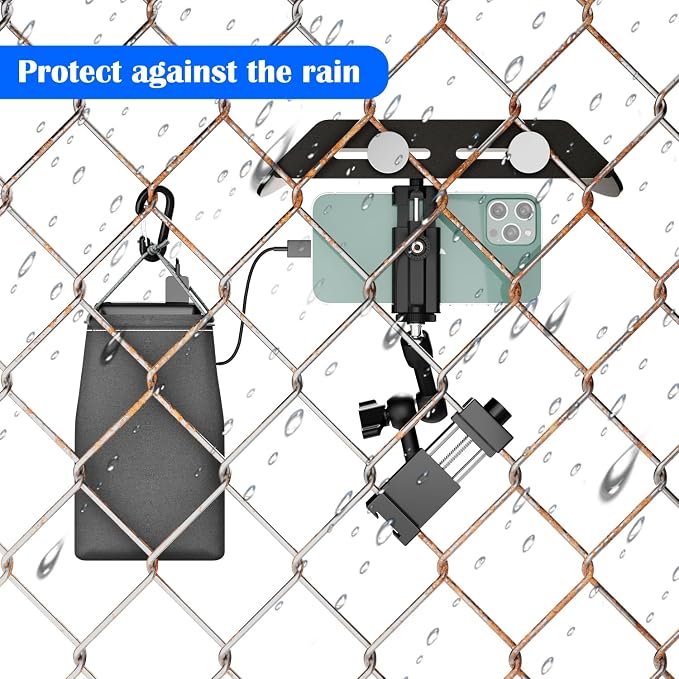 Cell Phone Fence Mount with Shade - Image 3