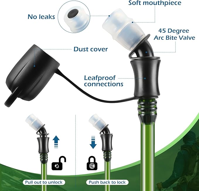 FRTKK 2L/3L Hydration Bladder, Leak Proof Water Bladder - Image 3