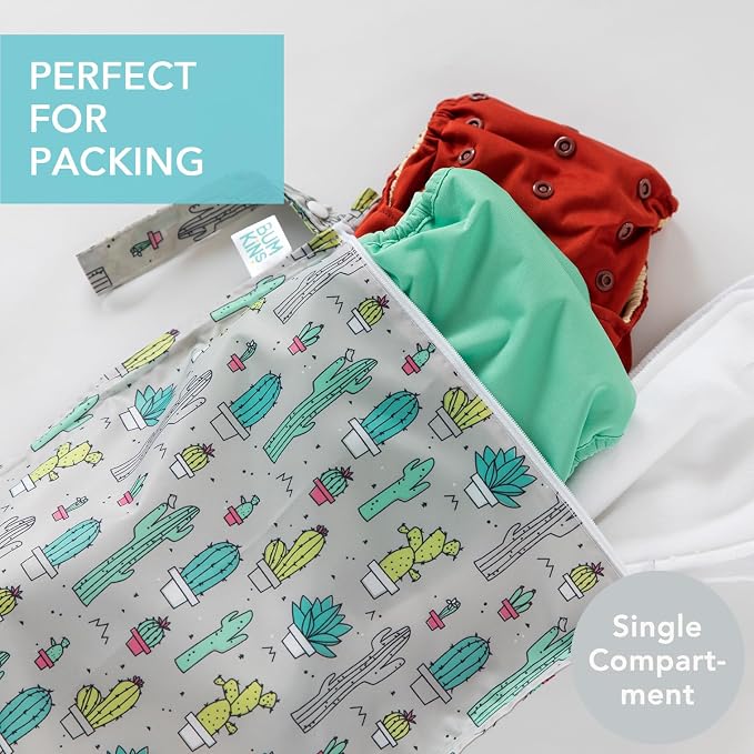 Bumkins Waterproof Wet Bag for Baby, Swim Suit, Cloth Diapers, Pump Parts - Image 2