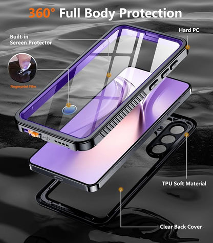 Temdan Designed for Samsung Galaxy S26 Case Waterproof, Built-in Lens & Screen - Image 4