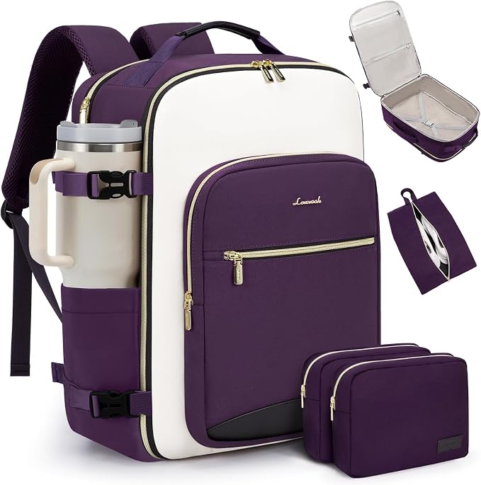LOVEVOOK 40L Travel Backpack for Women & Men, Airline Approved Carry On Luggage by LOVEVOOK