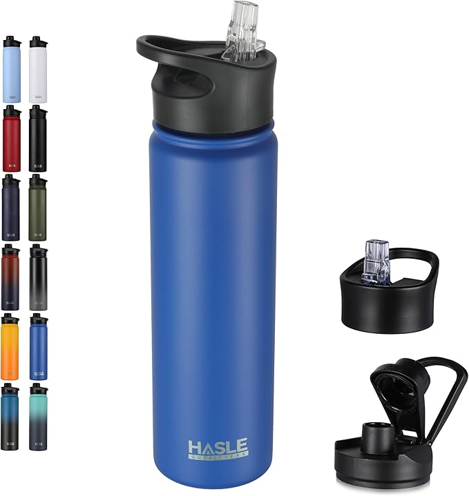 HASLE OUTFITTERS Insulated Water Bottle 22 oz Double Wall Stainless Steel Water by HASLEOUTFITTERS