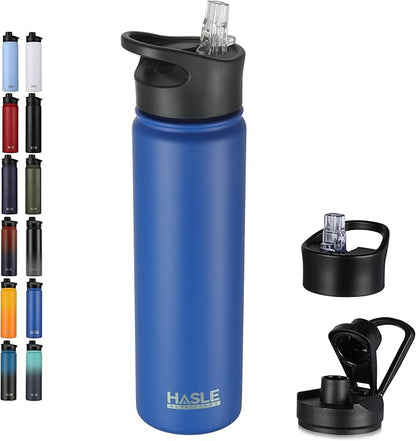 HASLE OUTFITTERS Insulated Water Bottle 22 oz Double Wall Stainless Steel Water by HASLEOUTFITTERS