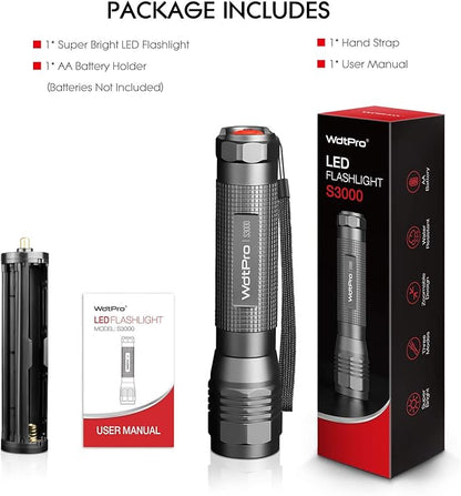 WdtPro High-Powered LED Flashlight S3000, Super Bright Flashlights - Image 7