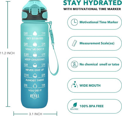Enerbone 32 oz Drinking Water Bottle - Image 2