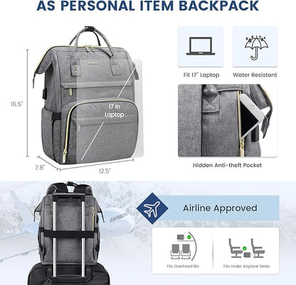 LOVEVOOK 17 inch Laptop Backpack Women, Large Travel Computer Back Pack - Image 3