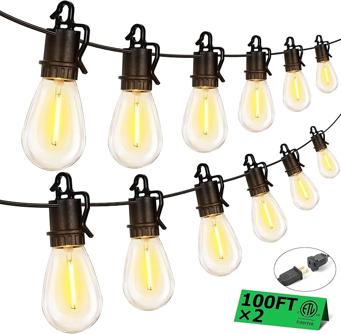200FT Outdoor String Lights by TDLOL