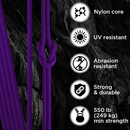 TECEUM Reflective Paracord Rope 1000 – 1000ft/200ft/100ft/50ft – 40+ Colors – - Image 3