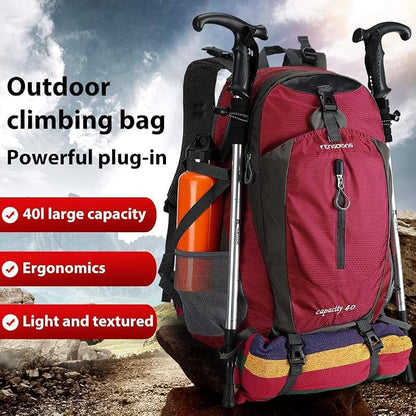 FENGDONG 40L Waterproof Lightweight Hiking, Travel Backpack - Image 2