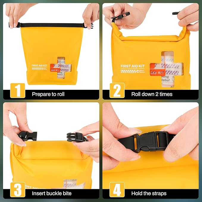 RHINO RESCUE Waterproof Boat First Aid Kit, Lightweight Boat Accessories Dry Bag - Image 5