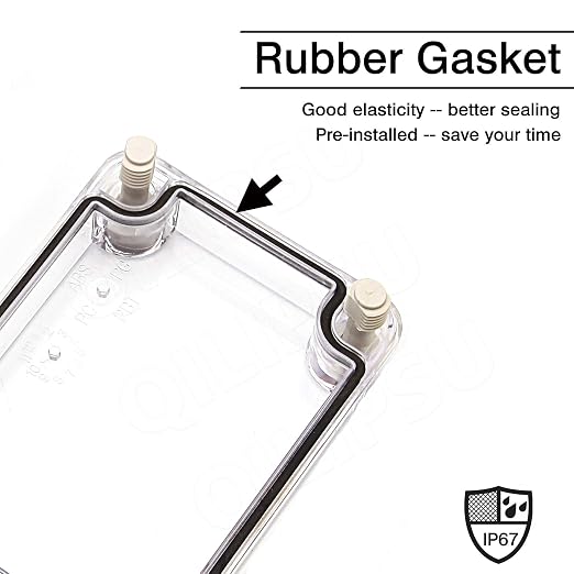 QILIPSU Outdoor Junction Box IP67 Waterproof Project Box ABS Plastic - Image 4