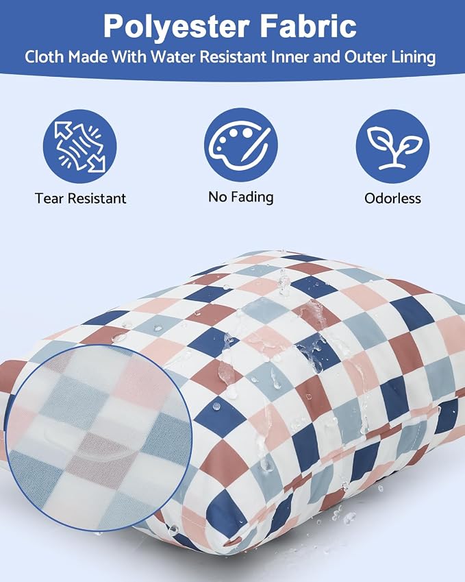 ALVABABY 3 pcs Cloth Diaper Wet Dry Bags Waterproof Reusable - Image 2