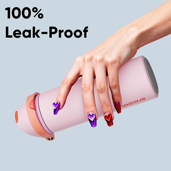 Insulated Water Bottle with Straw - Image 6