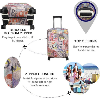 Explore Land Travel Luggage Cover Suitcase Protector Fits 27-30 Inch Case - Image 3