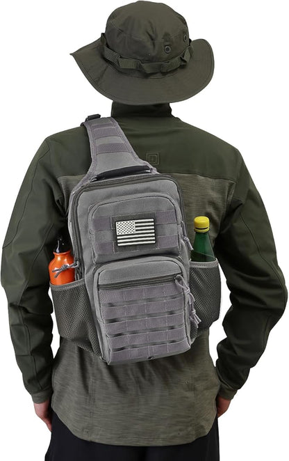 Rover Sling Pack Tactical Shoulder Sling Bag Backpack - Image 7