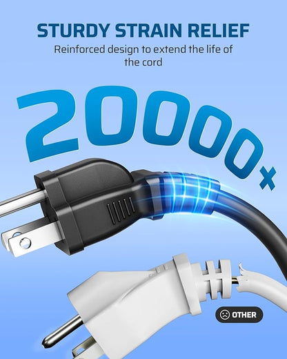 DEWENWILS 3Ft Outdoor Extension Cord, Short Extension Cord 16 AWG SJTW - Image 6