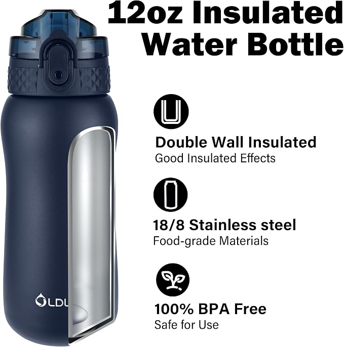 Oldley Insulated Water Bottle 12oz Water Bottles - Image 4