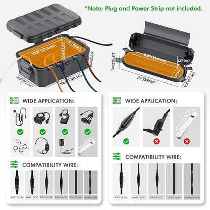 RESTMO 5-Piece Outdoor Waterproof Electrical Box Set – 12.5" x 8.5" x 5" Large - Image 2