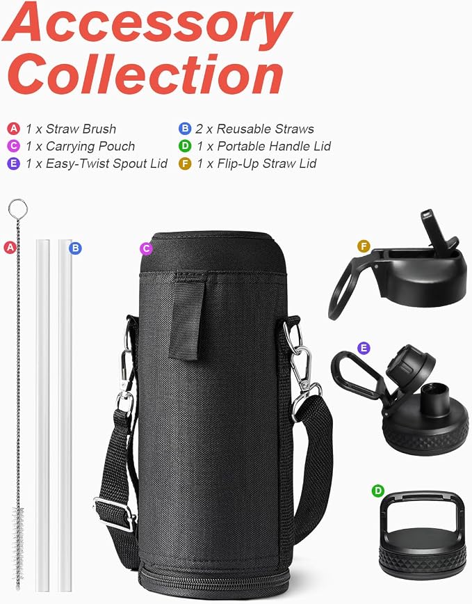 40 oz Insulated Water Bottle - Image 7
