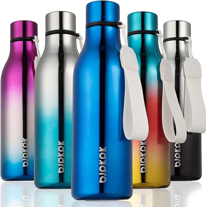 BJPKPK Insulated Water Bottles, 18 oz Stainless Steel Metal Water Bottle by BJPKPK