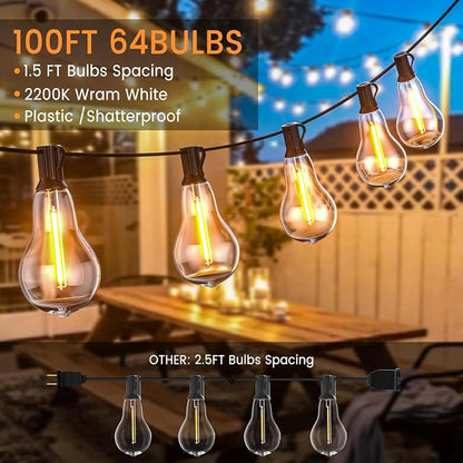 Patio Lights, 100FT Patio Lights - Image 2
