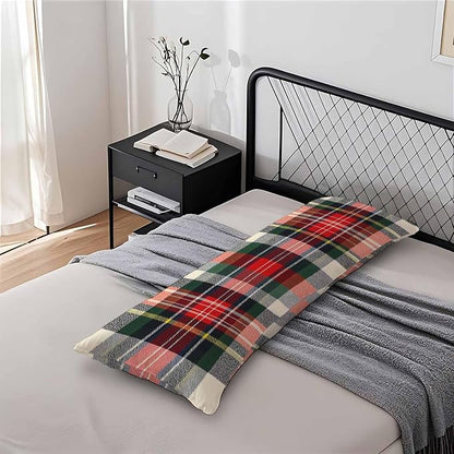 Plaid Decorative Body Pillowcase 20"X54", Scottish Tartan Buffalo Plaid Outdoor - Image 7