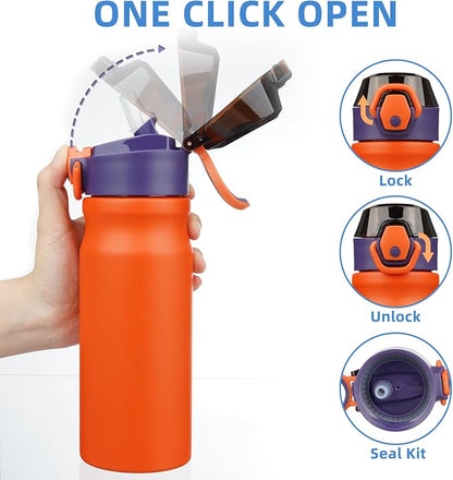 BJPKPK Insulated Water Bottle 18oz Stainless Steel Water Bottles - Image 3