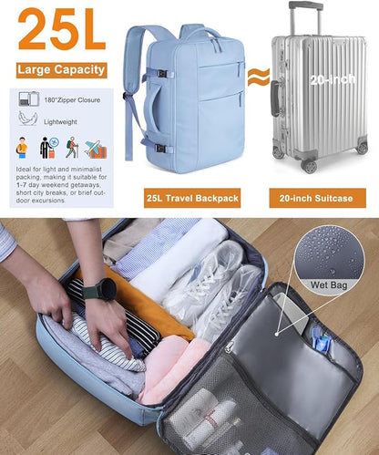 Capolo Travel Backpack for Women Men Waterproof Laptop Backpack Airlines - Image 4
